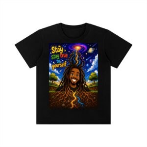 JahDean Apparel Kid's Crewneck Short Sleeve T-Shirt,  stay true to yourself
