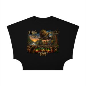 JahDean Apparel Women's Reggae on tha River Cropped Dolman T-Shirt