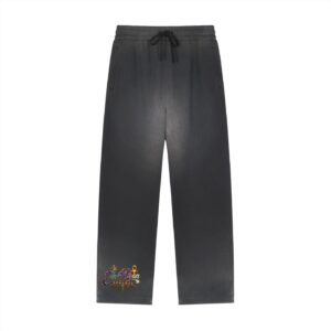 JahDean Apparel Sun Fade Raw Edge Straight-Leg Sweatpants